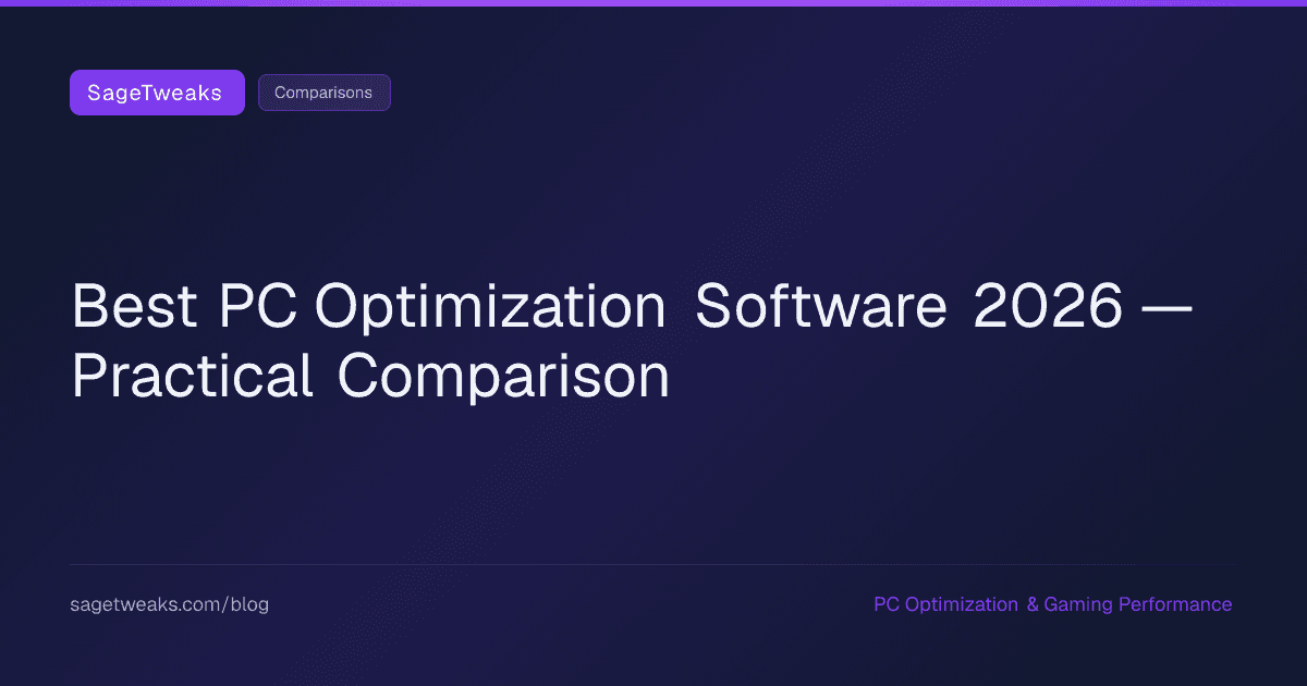 Cover image for Best PC Optimization Software in 2026