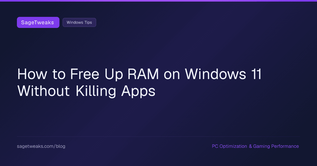 Cover image for How to Free Up RAM on Windows 11 (Without Closing Everything)