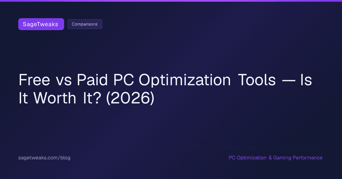 Cover image for Free vs Paid PC Optimization Tools: Is It Worth Paying?