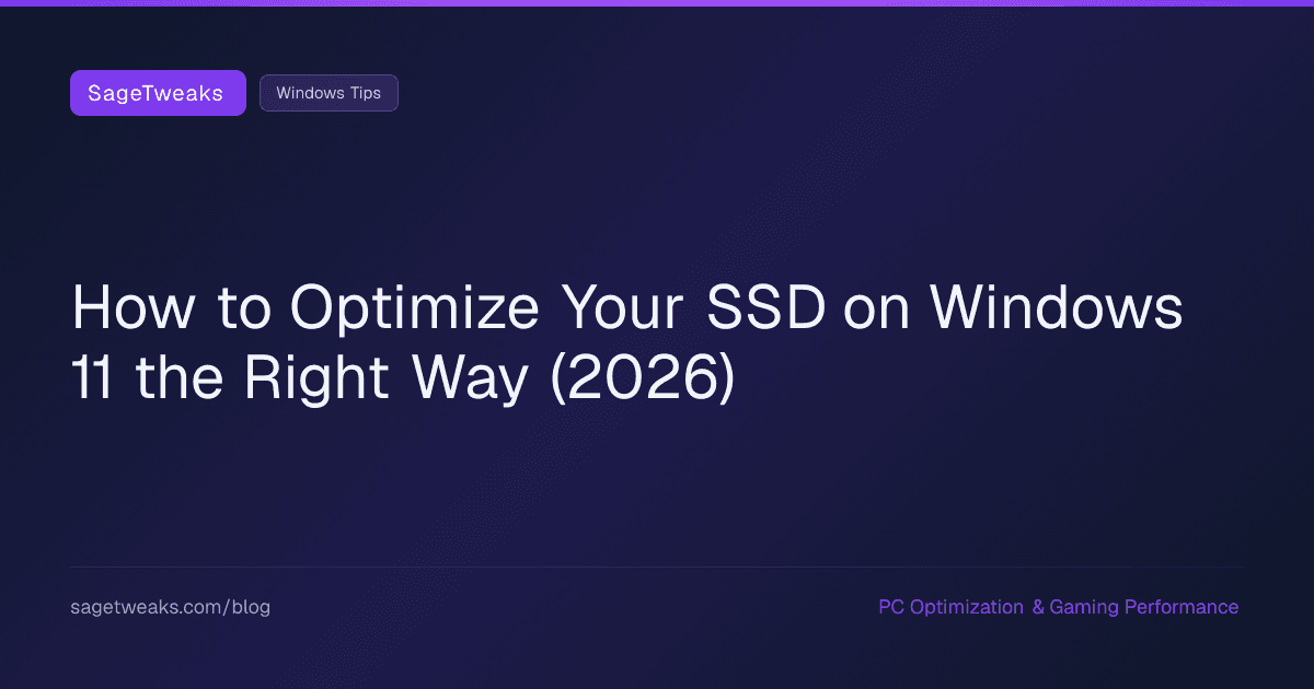 Cover image for How to Defrag and Optimize SSD on Windows 11 the Right Way