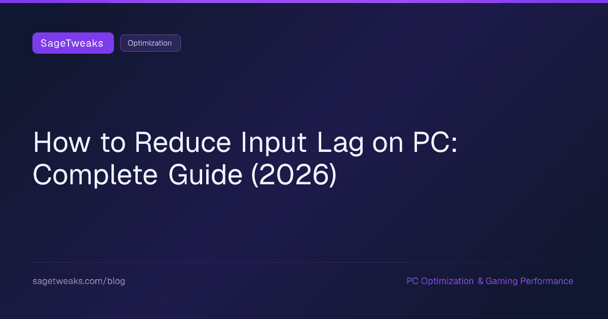 Cover image for How to Reduce Input Lag on PC: The Complete Guide