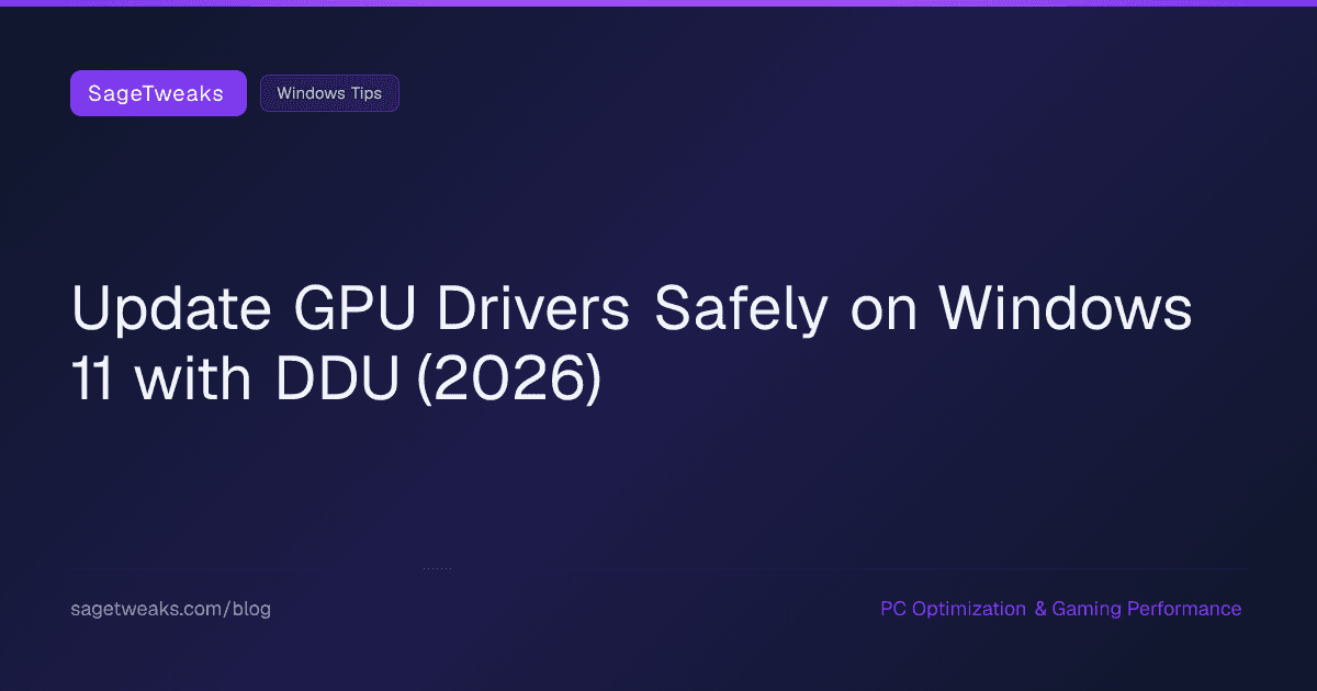 Cover image for How to Update GPU Drivers Without Breaking Your PC