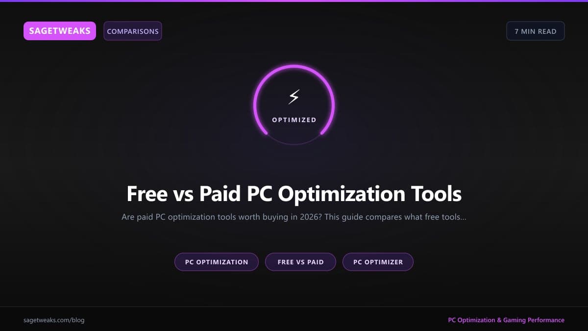 Cover image for Free vs Paid PC Optimization Tools: Is It Worth Paying?