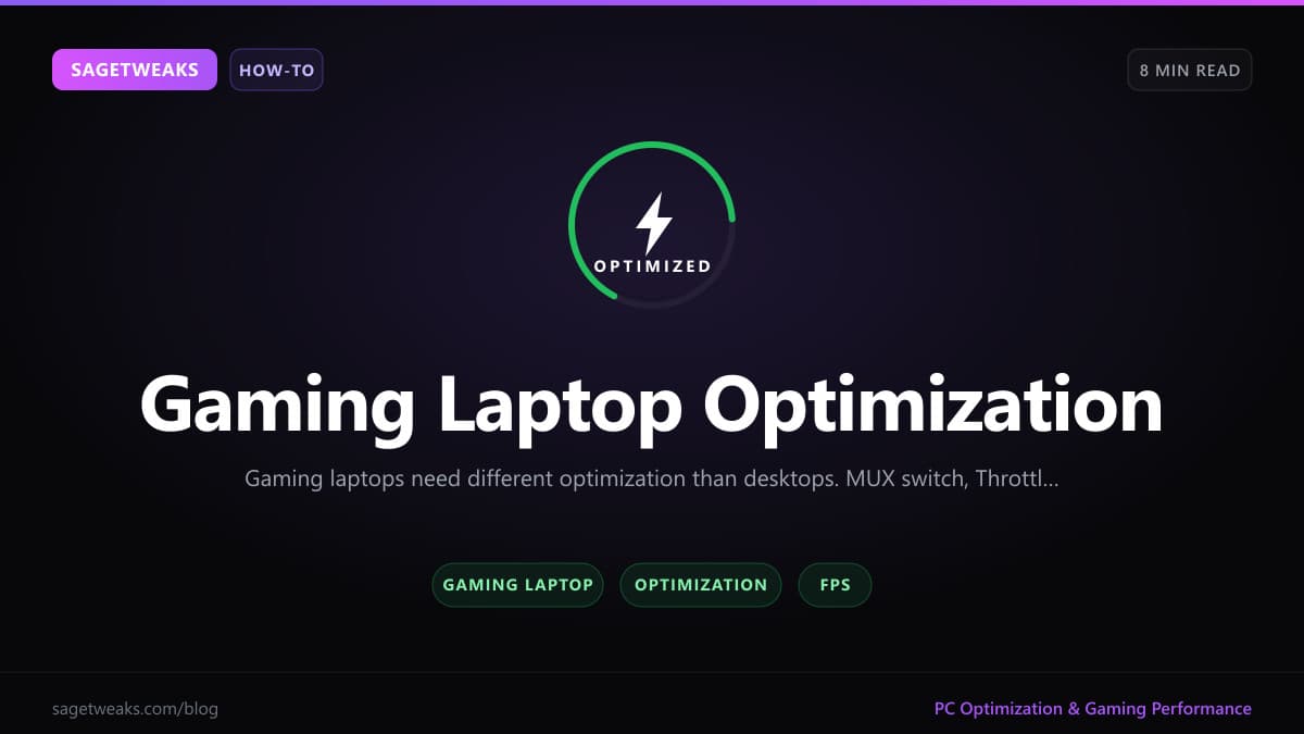 Cover image for Gaming Laptop Optimization Guide 2026