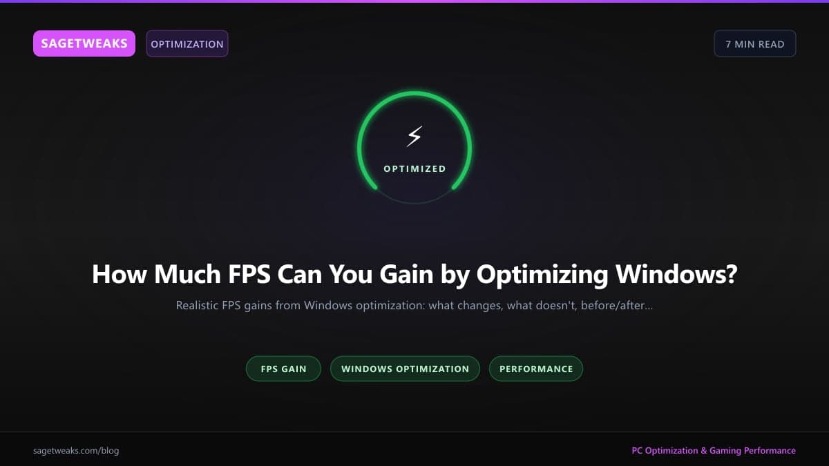 Cover image for How Much FPS Can You Gain by Optimizing Windows?