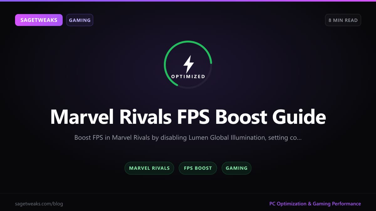 Cover image for Marvel Rivals Best Settings & FPS Boost Guide