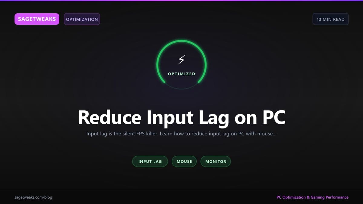 Cover image for How to Reduce Input Lag on PC: The Complete Guide