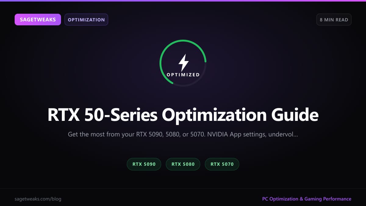 Cover image for RTX 50-Series Best Settings & Optimization Guide (2026)