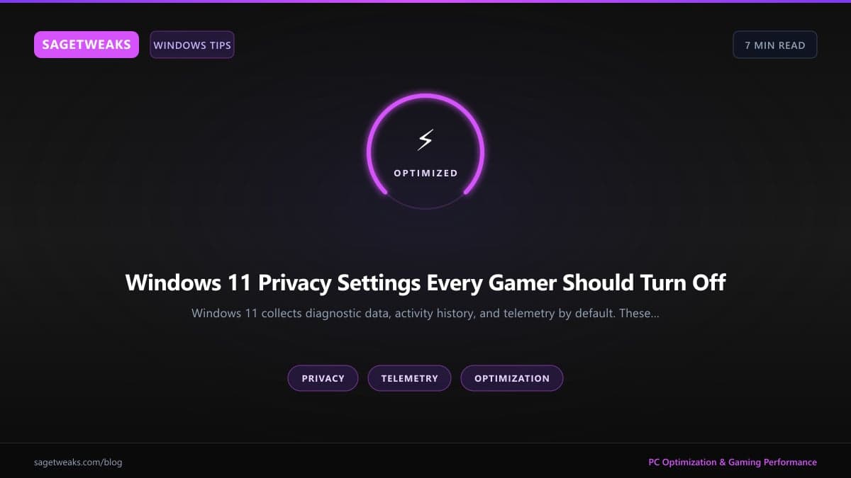 Cover image for Windows 11 Privacy Settings Every Gamer Should Turn Off